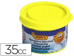 Bote 35 ml. témpera escolar Jovi amarillo limón